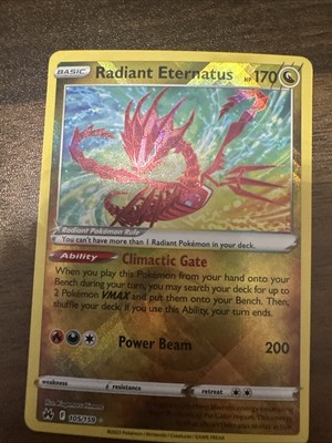 Pokemon Radiant Eternatus 105/159 Crown Zenith Ultra Rare Holo NM