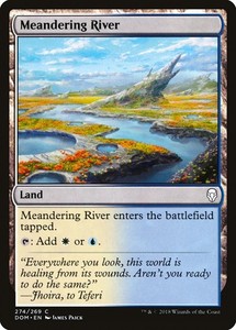 Meandering River #274 Dominaria Common MTG