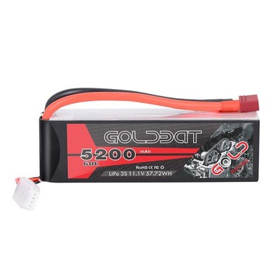 5200mAh 60C 11.1V 3S Lipo RC Short Battery with T Connector Softcase Pack for...