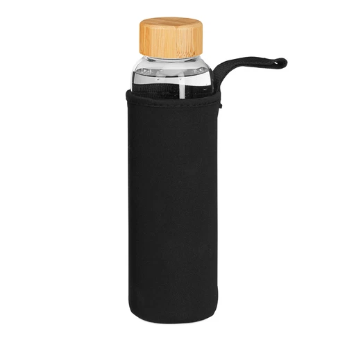Botella de agua botellas reutilizables 500 ml ligera cantimplora de vidrio - Imagen 6 de 9