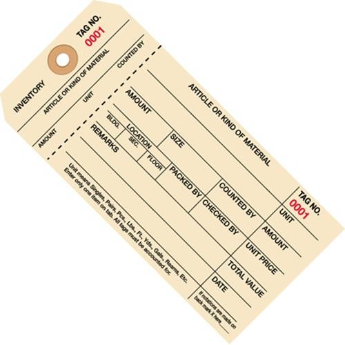 2-6" Various Type Shipping Unwired/Pre-Wired Tags (Multi Size) Qty 1000/Case - Picture 17 of 20