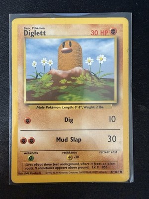 Diglett 047/102 Base Set Regular