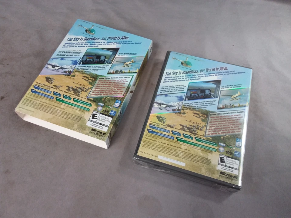 Microsoft Flight Simulator X Deluxe Edition (PC DVD, 2006) Windows NEW SEALED - Image 3 of 4