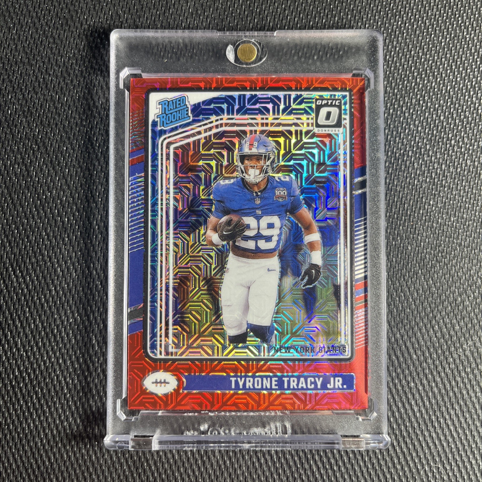 2024 Panini Donruss Optic - Rated Rookie Tyrone Tracy Jr. #259 Red Mojo Prizm
