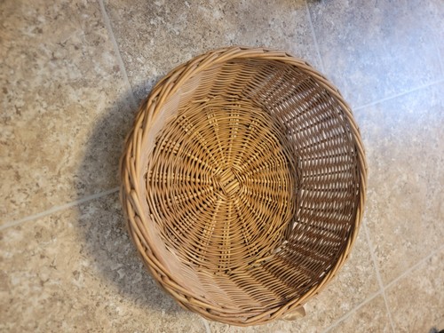 Vintage Wicker Basket Bowl
