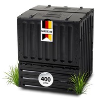 Garantia ECO-KING Komposter 400 Liter Schwarz - Thermokomposter Gartenkomposter