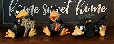 HOBBY LOBBY Viral  FALL 2025 Judgmental Crows SET OF 3 Halloween Thanksgiving