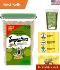 MixUps Catnip Fever Flavor Crunchy and Soft Cat Treats, 30 oz. Tub