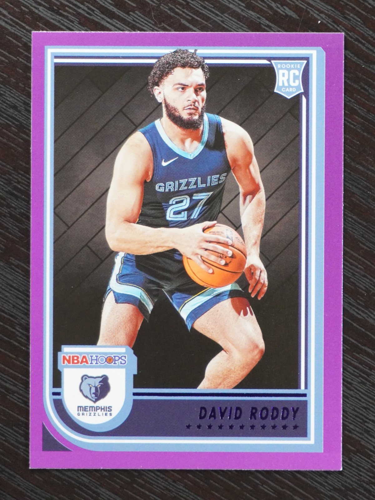 DAVID RODDY 2022-23 Panini NBA Hoops PURPLE Parallel Rookie RC SP #253 Grizzlies