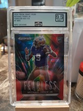2024 Panini Prizm Draft Picks - Fearless Michael Penix Jr. #F-MPJ Red Ice (RC)