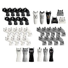 Golf Club Head Cover PU Leather Putter Cue Head Cover for Outdoor Activities