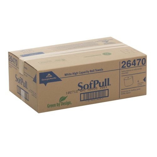 Рулонное бумажное полотенце Sofpull в твердой оболочке - 1 слой - 6 Коробка - 787 X 1000 Футов - 21490₽