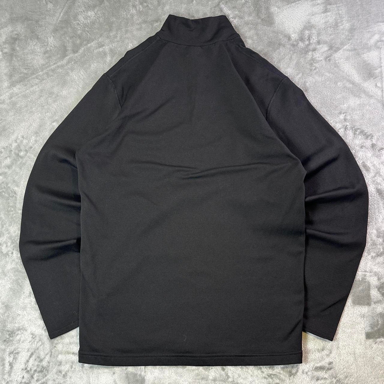 Helly Hansen Black 1/4 Zip Pullover Fleece Mock Neck Sweatshirt Mens Size M image 2