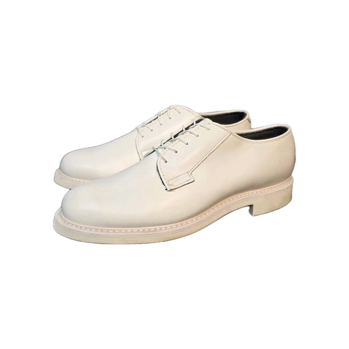 Bates Lites Uniform White Leather Shoes Men Sz 11E Oil/Slip Resistant Oxford Oxford Bates White Dress Shoes for Men for sale | eBay main image 4