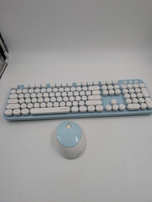 UBOTIE Colorful Computer Wireless Keyboard Mouse Combos NO DONGLE 