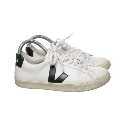 Veja, Sneaker, Größe: 37, Leder, Weiß/Schwarz, Unisex (Erwachsene) #I2o