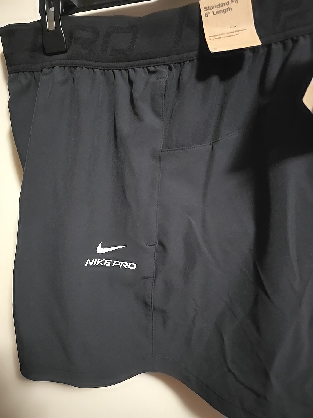 New Nike Pro Training 6" Dri-FIT Shorts Men’s HV0411-010 Black S,M,L, U PICK