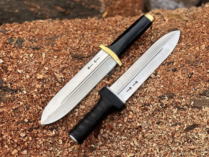 Daga Thorfinn hecha a mano, cuchillo de anime Vinland Saga, cuchillos de cosplay vikingos Foto 2 de 4