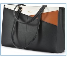Laptop Tote Bag for Women, 15.6 Inch Shockproof Computer Briefcase for Work