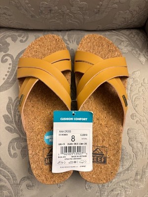 Reef Women's Kaia Cross Sandal Natural Color Size:8