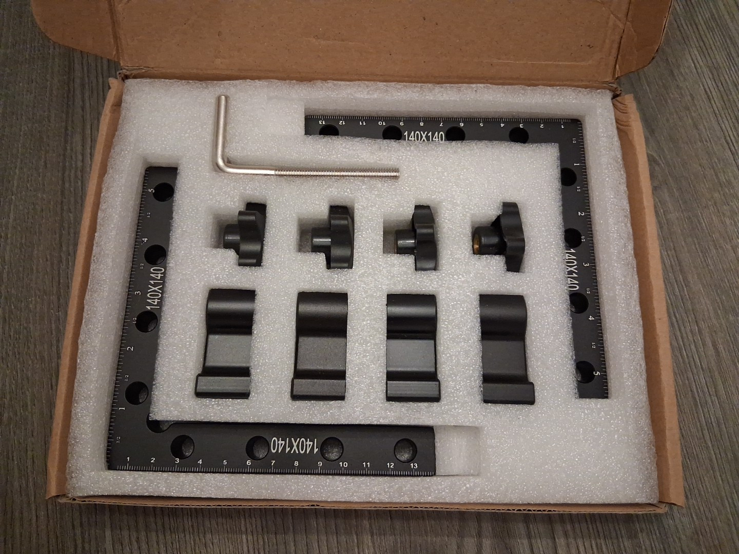 PRECIVA 90 Degree Positioning Squares 5.5"x5.5" Right Angle Clamping Square 