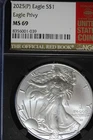 2025 P NGC MS69 EAGLE PRIVY AMERICAN SILVER EAGLE #B50380