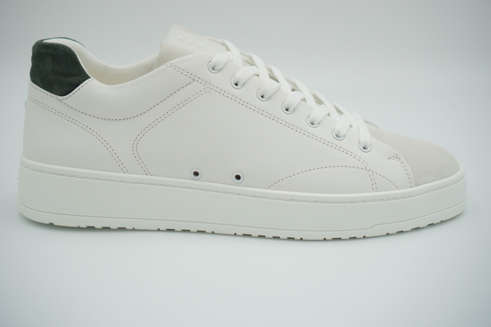 Men ETQ Amsterdam Sneakers Genuine Leather & Suede White EU45 UK11 US12 RPR image 5