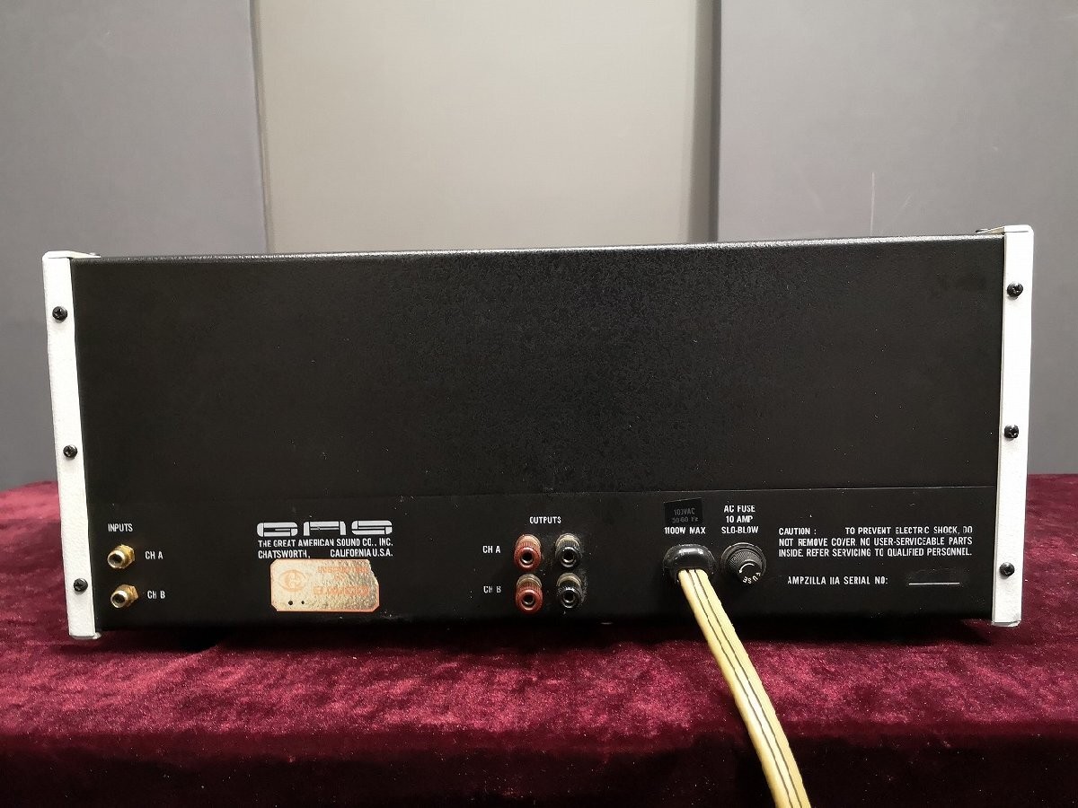 GAS Ampzilla IIA 2A Stereo Power Amplifier Blue Eyes Serviced