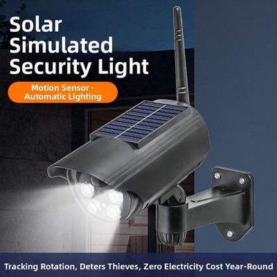 Solar Fake Kamera realistischer Überwachungseffekt Budget Sicherheitslösung