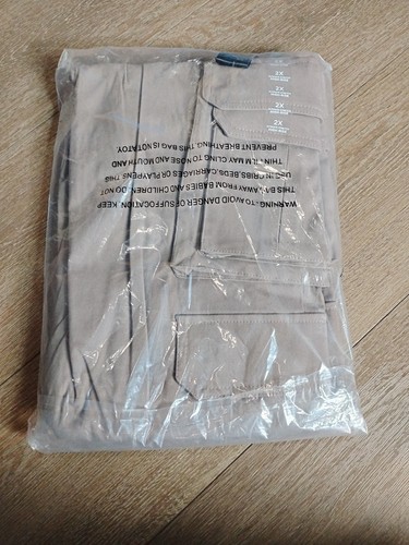 Rue21 Cargohose Unisex Plus 2X Braun Hohe Leibhöhe Taschen Gummibund Neu - Bild 4 von 7