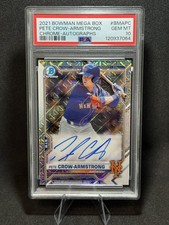 2021 Bowman Mega Box Chrome Auto Pete Crow-Armstrong #BMAPC PSA 10 GEM MINT
