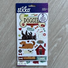 Dog Doggies Flip Pack Stickers 5 Sheets Sticko Scrapbooking