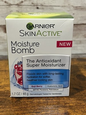 Garnier SkinActive Moisture Bomb Face Moisturizer Hyaluronic Acid Goji 1.7 oz