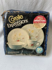 Vintage Corelle Expressions Wildflower 20 Pie...