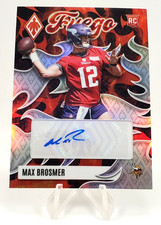 Max Brosmer 2025 Panini Phoenix Football Fuego  Auto RC Minnesota Vikings