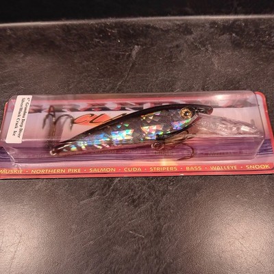 GRANDMA 6'' CLASSIC DEEP DIVER G6DD-70 ''SLVR/BLK CRK ICE'' Muskie Musky Fish Lure