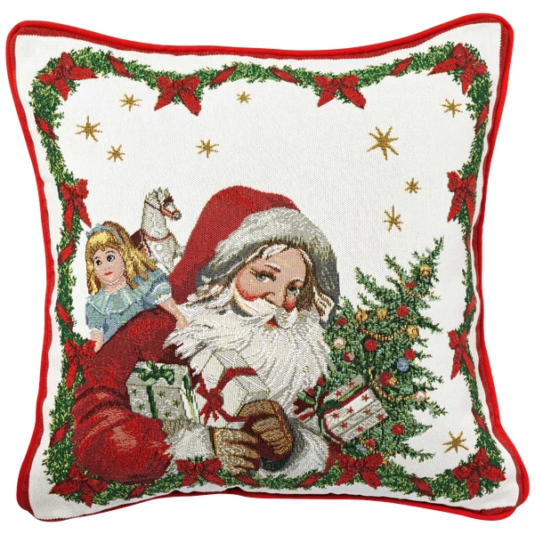 Cuscino Decorativo Babbo Natale 45 cm VILLEROY e BOCH Divano Natalizio Regalo