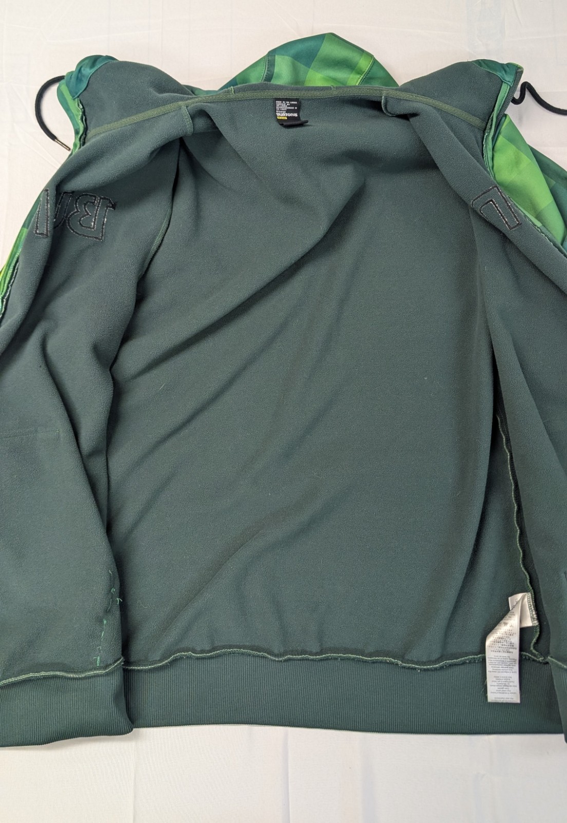 Burton Snowboards Minecraft Style Pixelated zip up Jacket XL image 10
