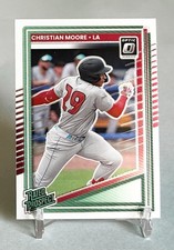 Christian Moore 2025 Panini Donruss Baseball #145 Optic Rated Prospects