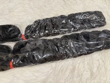 Lot of 2 Jumbo Braiding Hair Extensions Black 41  Synthetic Hair