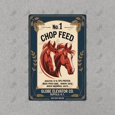 Vintage Style Metal Sign No. 1 Chop Feed Farm Animal Advertising 844389