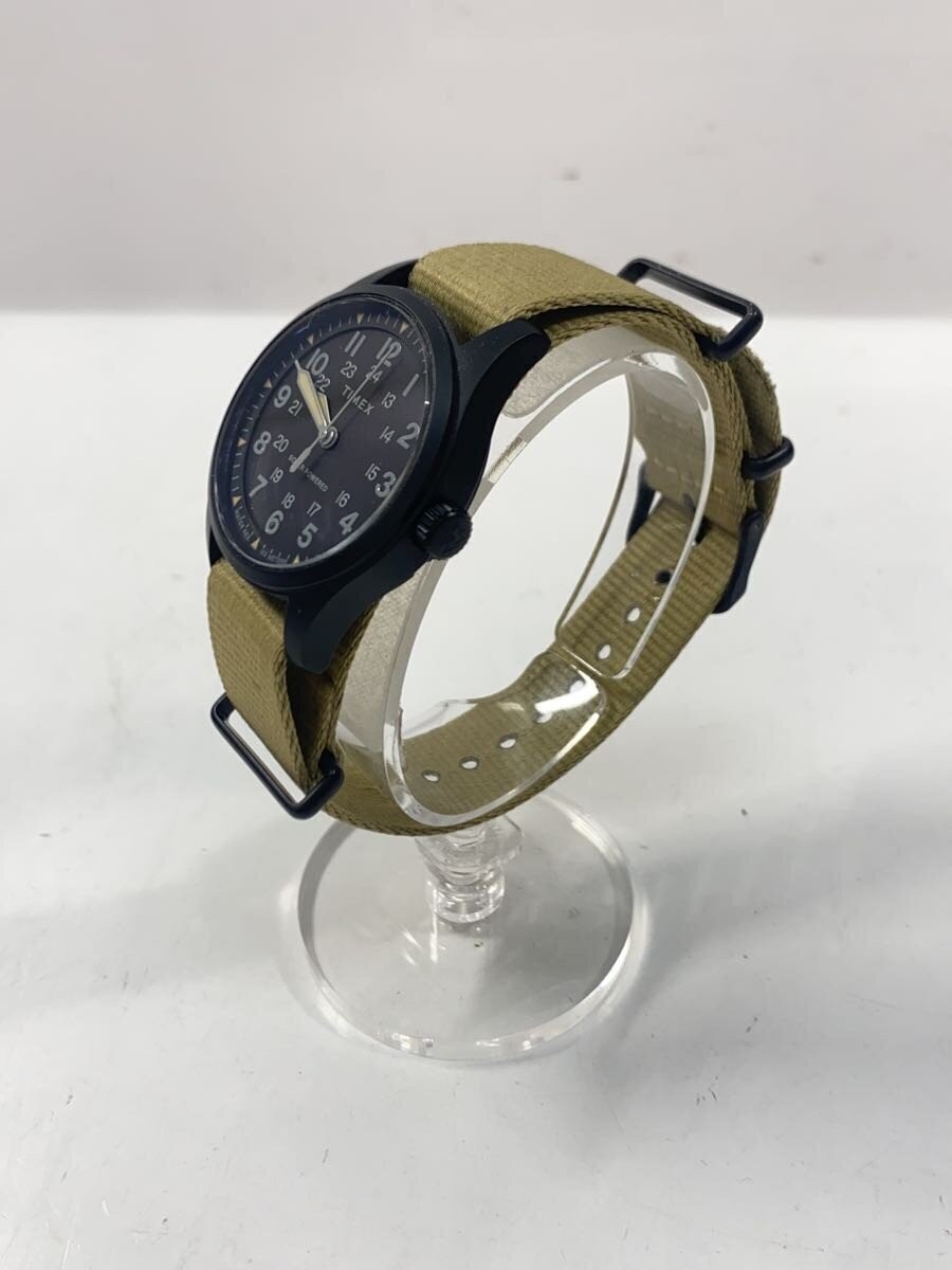 TIMEX TW2V00400 Solar Analog Expedition North Black Khaki Near 
