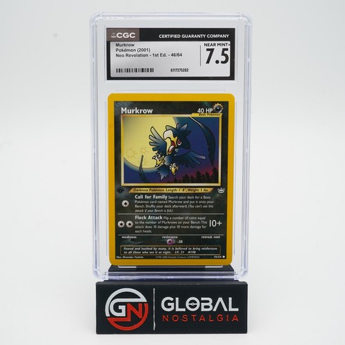Murkrow (1st Edition) graded CGC 7.5 for sale on eBay