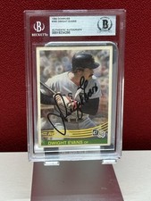 1984 Donruss - Dwight Evans #395 BGS Authentic Auto