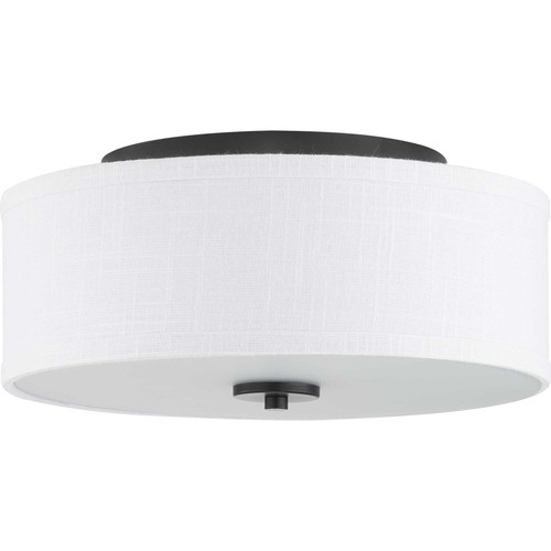 Progress Lighting P350130 Inspire 2 Light 13"W Flush Mount Drum - Grey