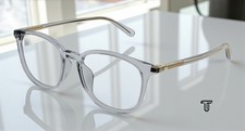GUCCI GG1230OA 003 Rectangular Squared Acetate Grey 53 mm Men's Eyeglasses