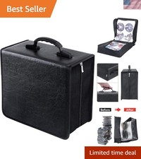 CD DVD Binder Storage Case Wallet Album 400 Capacity Portable Zipper