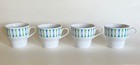 Set of 4 Vtg Paul McCobb Jackson Contempri Eclipse Green & Blue Flat Cups 2 3/4" — photo 4