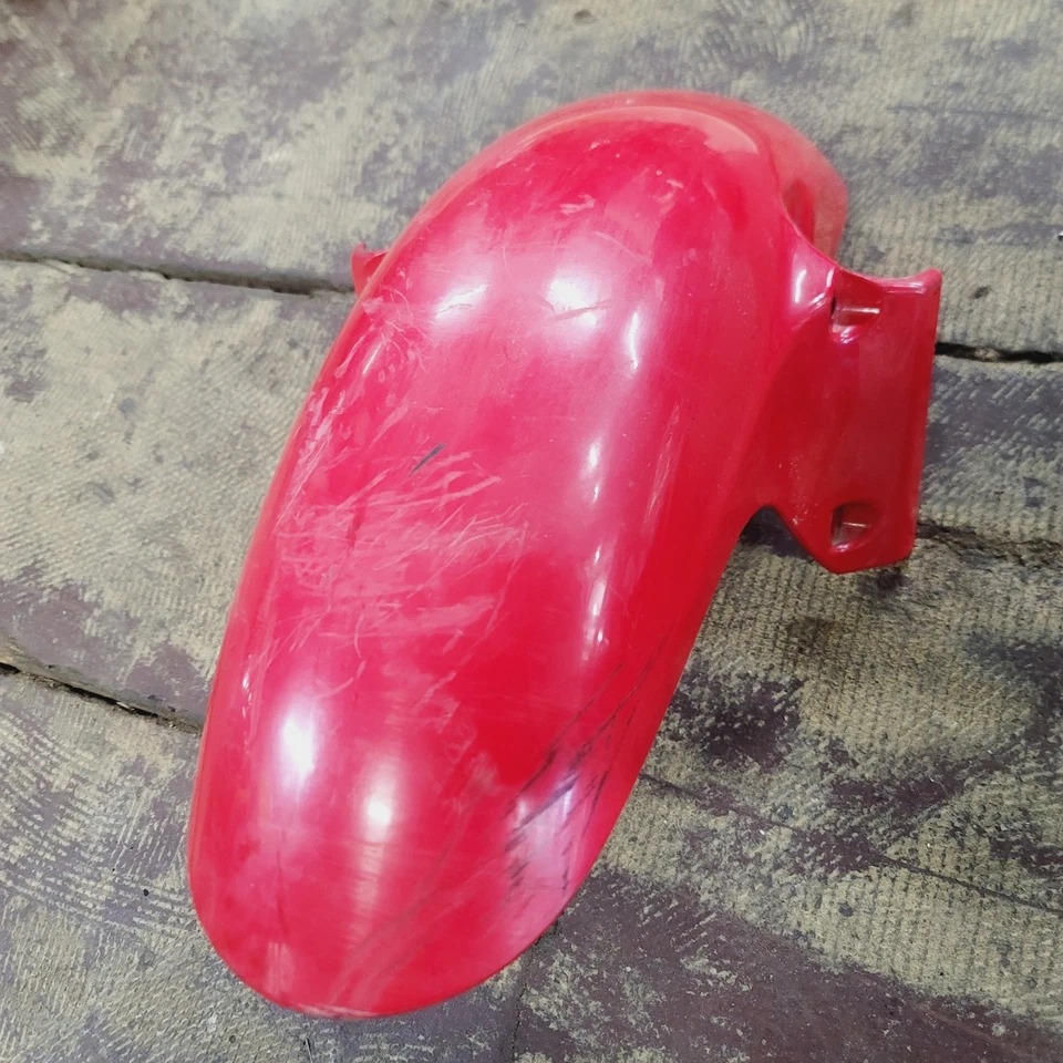 Guardabarros delantero rojo rayados 98-05 Honda VTR1000 F Super Hawk Foto 2 de 4