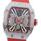 HAOFA 1907L Men's Mechanical Watch Skeleton Dial Automatic 35mm SS RubberUsed